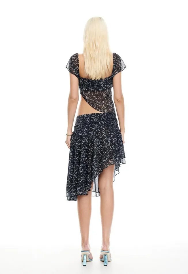 Lioness Fashion LEGACY MIDI SKIRT Onyx Polka Women Skirts Lioness Fashion LEGACY MIDI SKIRT Onyx Polka Women Skirts