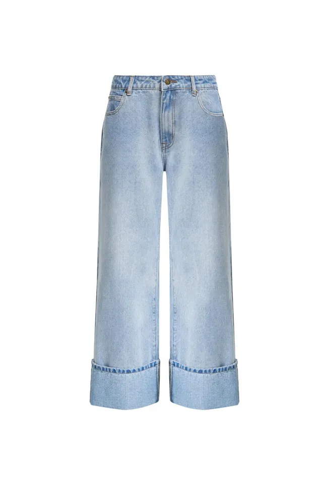 Lioness Fashion TOP MODEL CUFFED JEAN Light Denim Women Pants Lioness Fashion TOP MODEL CUFFED JEAN Light Denim Women Pants