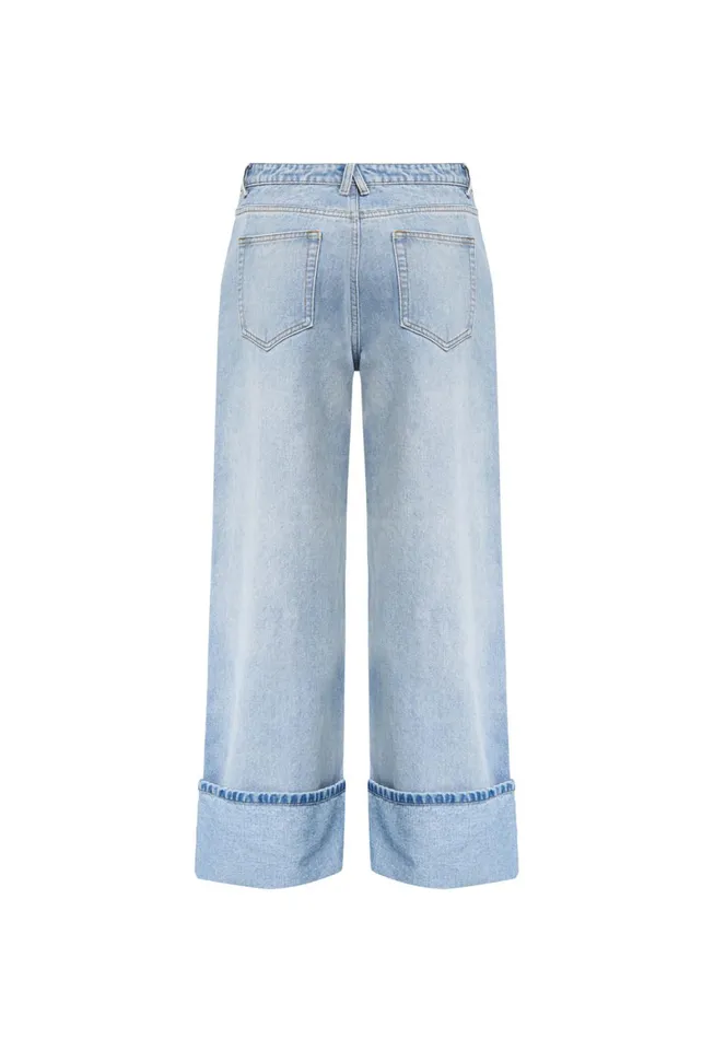 Lioness Fashion TOP MODEL CUFFED JEAN Light Denim Women Pants Lioness Fashion TOP MODEL CUFFED JEAN Light Denim Women Pants