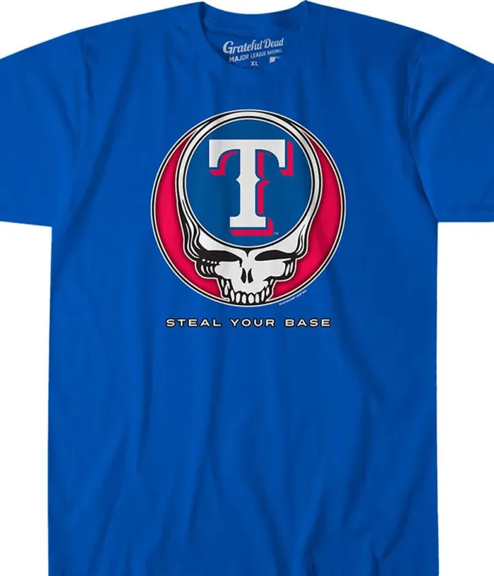 Liquid Blue Athletic TShirt Men Texas Rangers Steal Your Base Blue Athletic TShirt Liquid Blue Athletic TShirt Men Texas Rangers Steal Your Base Blue Athletic TShirt
