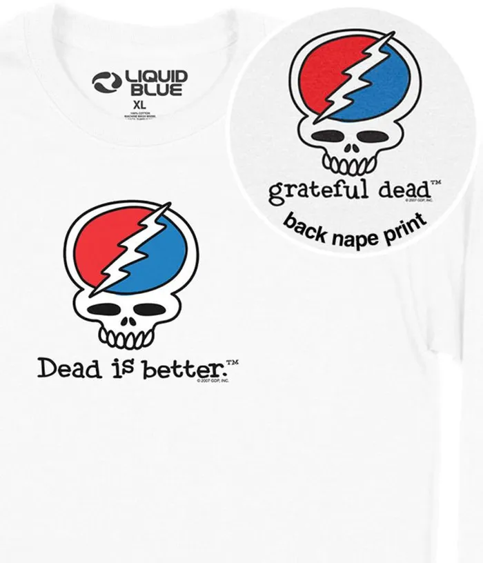 Liquid Blue Long Sleeve Men Steal Your Face Dead Is Better Long Sleeve TShirt Liquid Blue Long Sleeve Men Steal Your Face Dead Is Better Long Sleeve TShirt