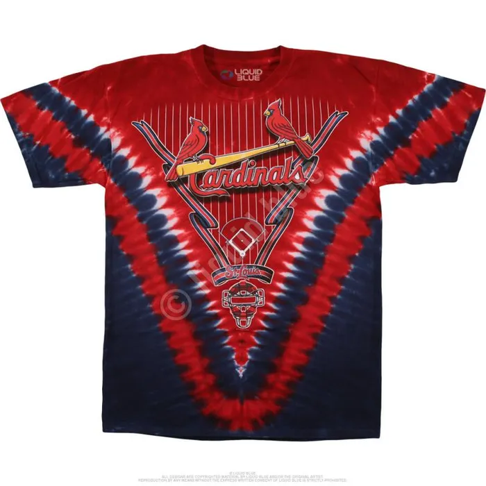 Liquid Blue TShirt Men St Louis Cardinals V TieDye TShirt