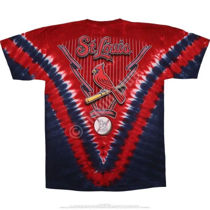 Liquid Blue TShirt Men St Louis Cardinals V TieDye TShirt