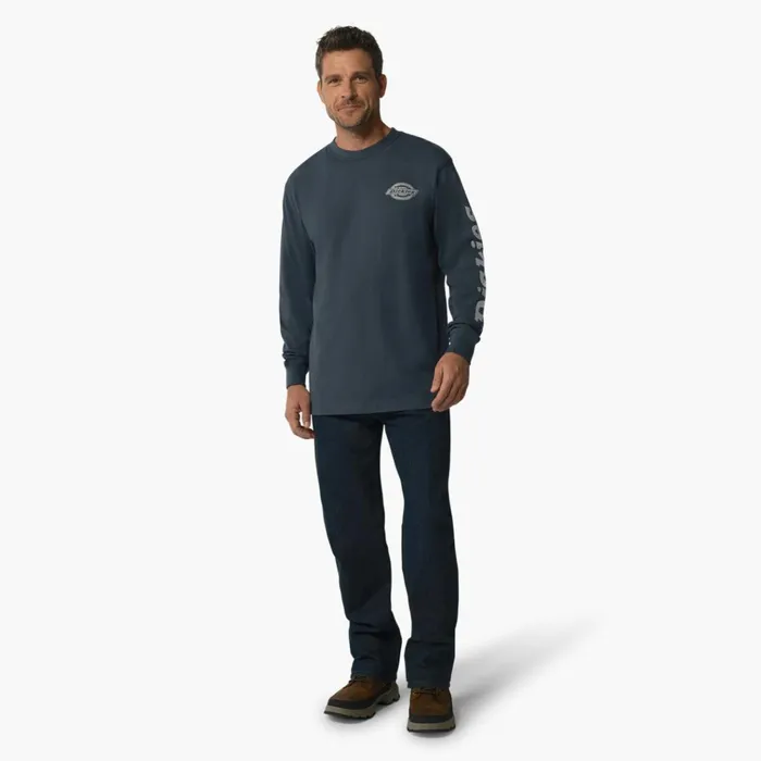 Long Sleeve Heavyweight Logo TShirt Airforce Blue Airforce Blue af Men Dickies TShirts Long Sleeve Heavyweight Logo TShirt Airforce Blue Airforce Blue af Men Dickies TShirts