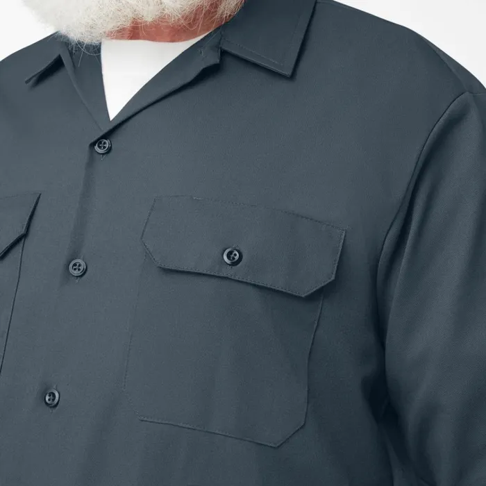 Long Sleeve Work Shirt Airforce Blue Airforce Blue af Men Dickies Work Shirts