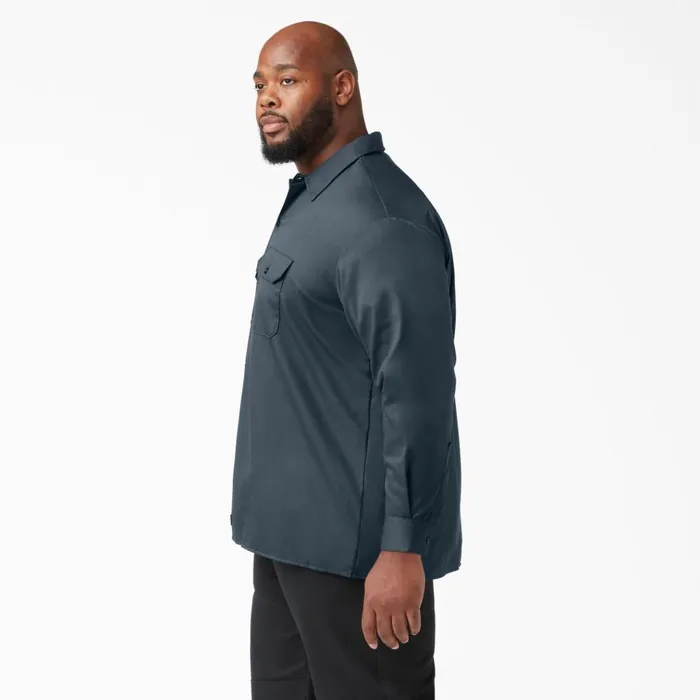 Long Sleeve Work Shirt Airforce Blue Airforce Blue af Men Dickies Work Shirts