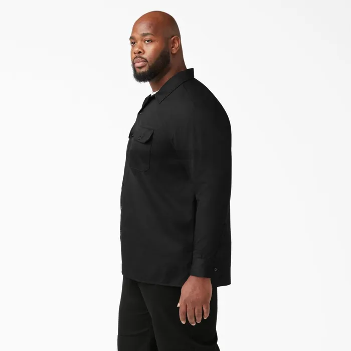 Long Sleeve Work Shirt Black Black bk Men Dickies Work Shirts Long Sleeve Work Shirt Black Black bk Men Dickies Work Shirts