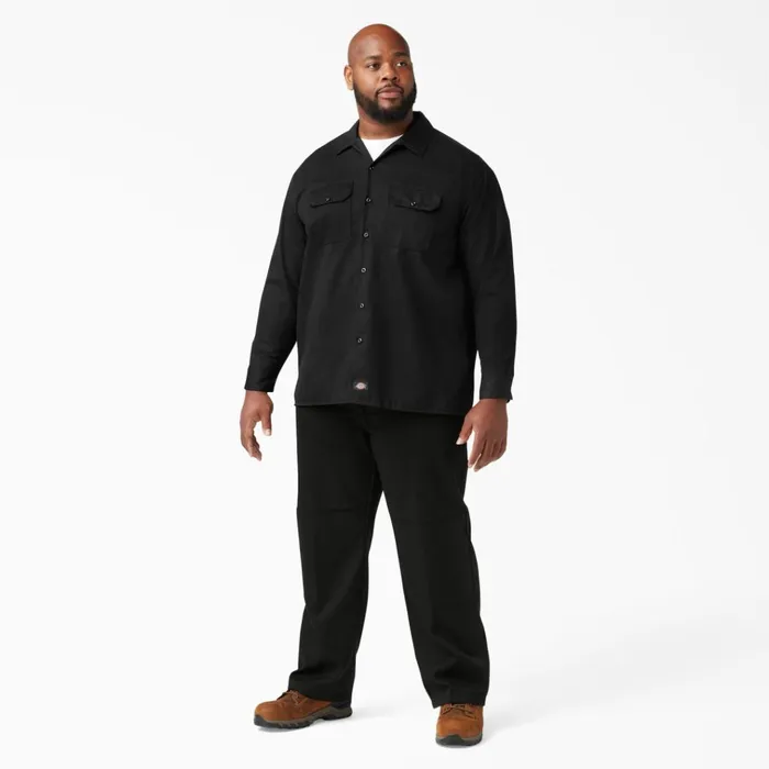 Long Sleeve Work Shirt Black Black bk Men Dickies Work Shirts Long Sleeve Work Shirt Black Black bk Men Dickies Work Shirts