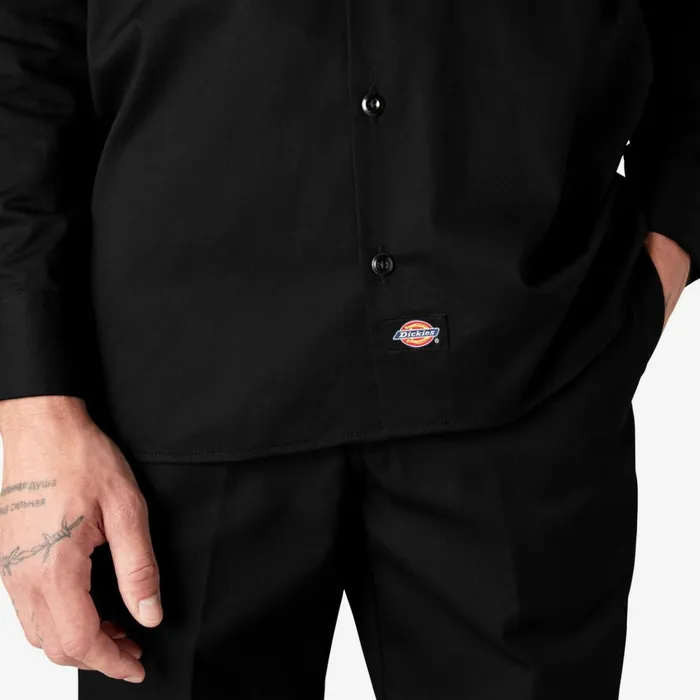 Long Sleeve Work Shirt Black Black bk Men Dickies Work Shirts Long Sleeve Work Shirt Black Black bk Men Dickies Work Shirts