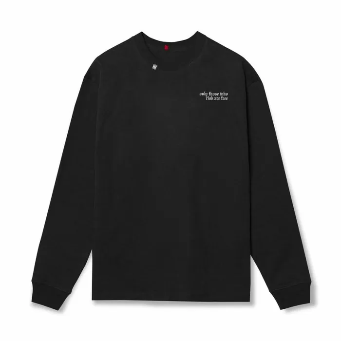 Long Sleeves Men ASRV Tech Essential Relaxed Long Sleeve Black 034brush Wingsasrv034