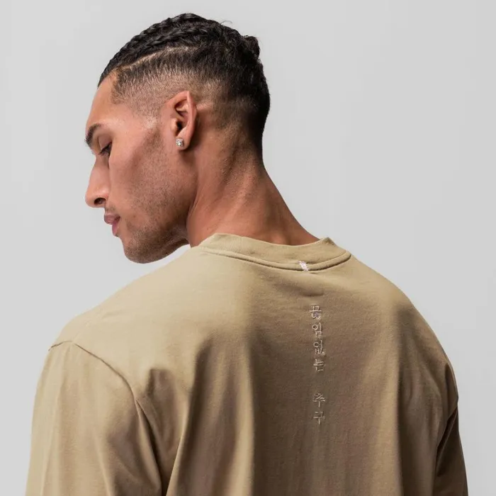 Long Sleeves Men ASRV Tech Essential Relaxed Long Sleeve Khaki