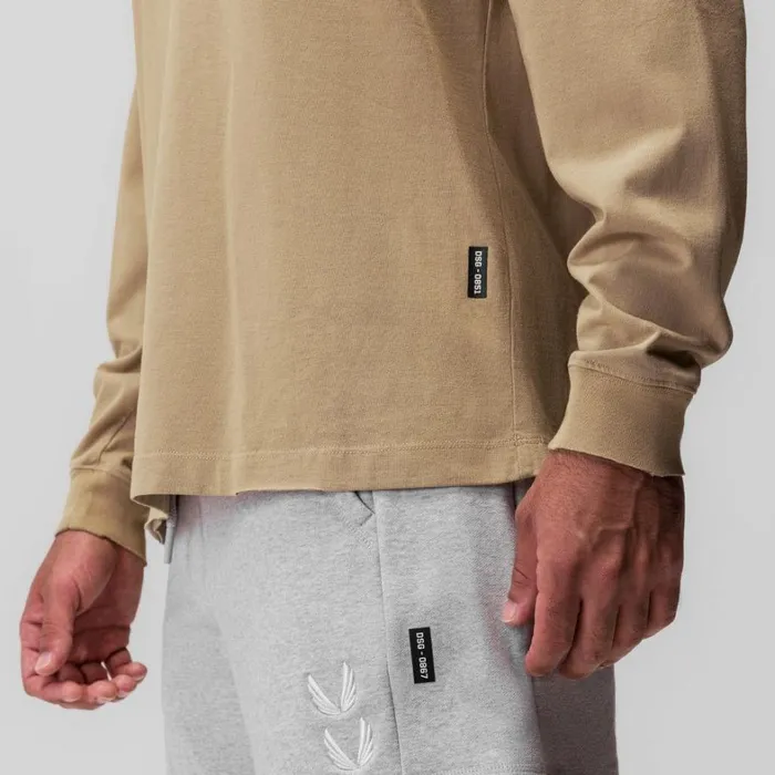 Long Sleeves Men ASRV Tech Essential Relaxed Long Sleeve Khaki