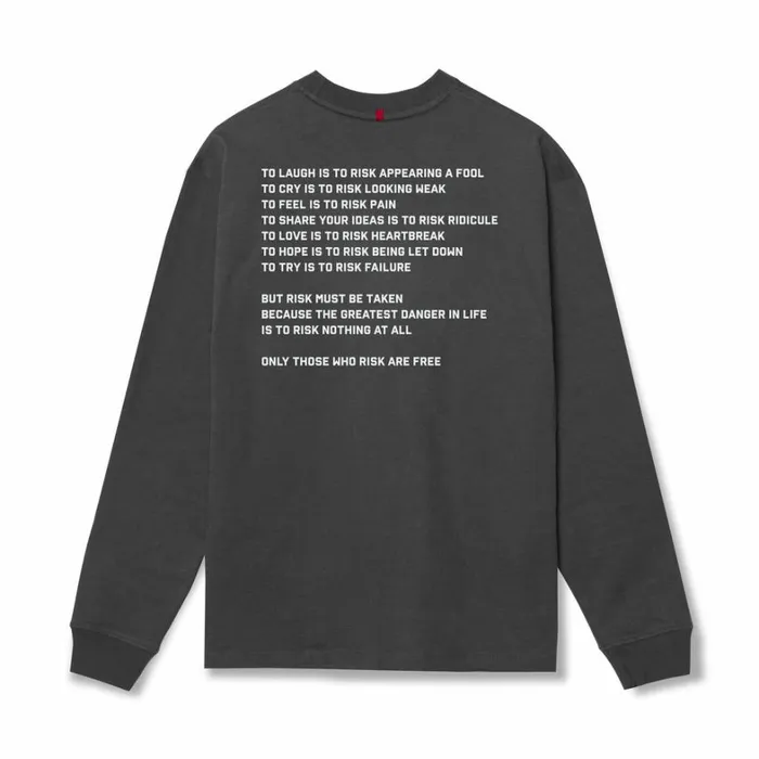 Long Sleeves Men ASRV Tech Essential Relaxed Long Sleeve Space Grey 034asrv 8034
