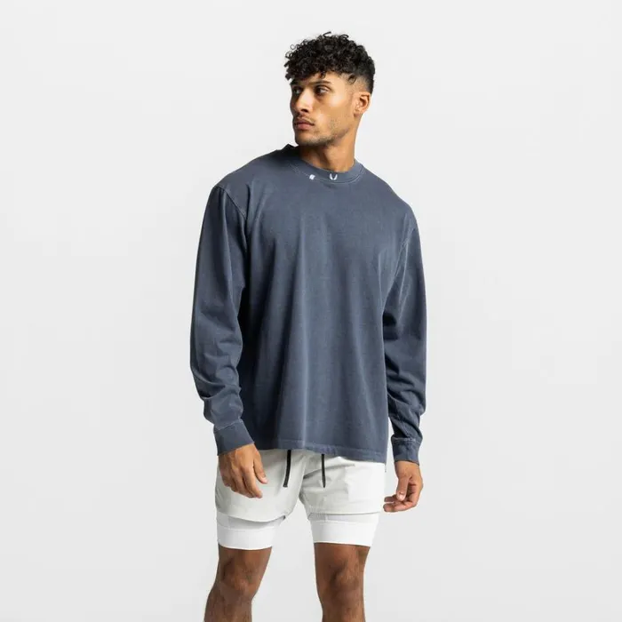 Long Sleeves Men ASRV Technical Essentials Relaxed Long Sleeve Faded Navy