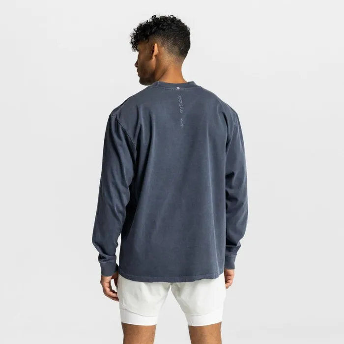Long Sleeves Men ASRV Technical Essentials Relaxed Long Sleeve Faded Navy