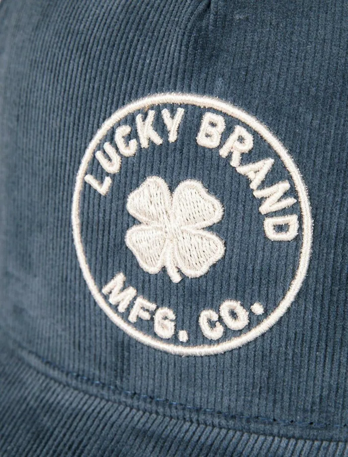 Lucky Mfg Co Emb Cord Hat Navy Women Lucky Brand Hats