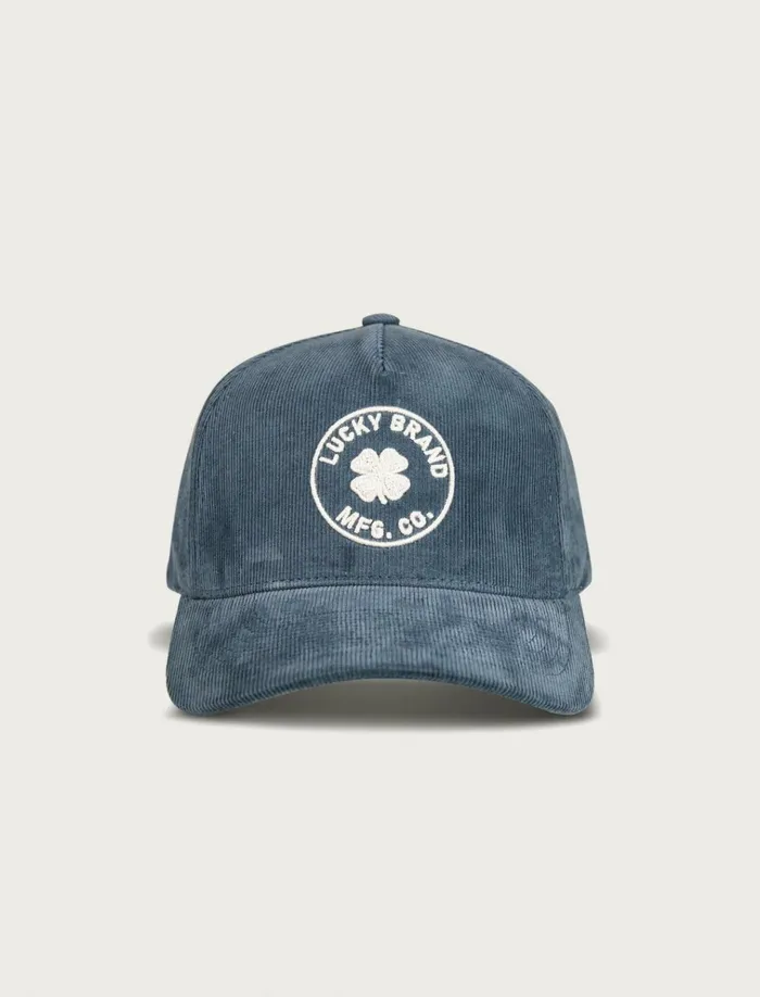 Lucky Mfg Co Emb Cord Hat Navy Women Lucky Brand Hats