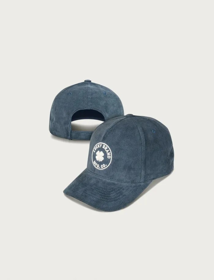 Lucky Mfg Co Emb Cord Hat Navy Women Lucky Brand Hats