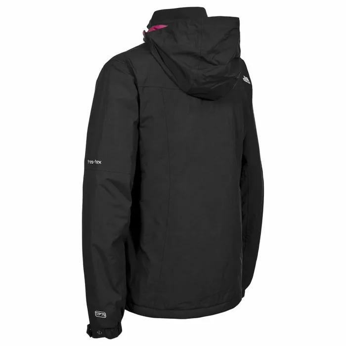 Malissa Waterproof Jacket Black Women Trespass Waterproof Jackets