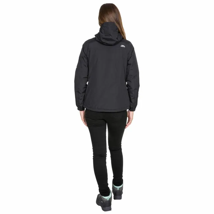 Malissa Waterproof Jacket Black Women Trespass Waterproof Jackets