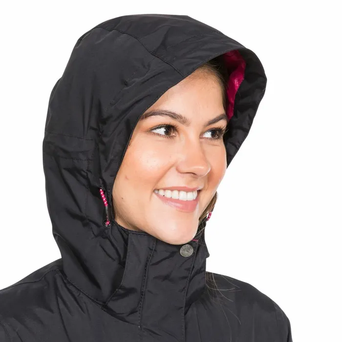 Malissa Waterproof Jacket Black Women Trespass Waterproof Jackets