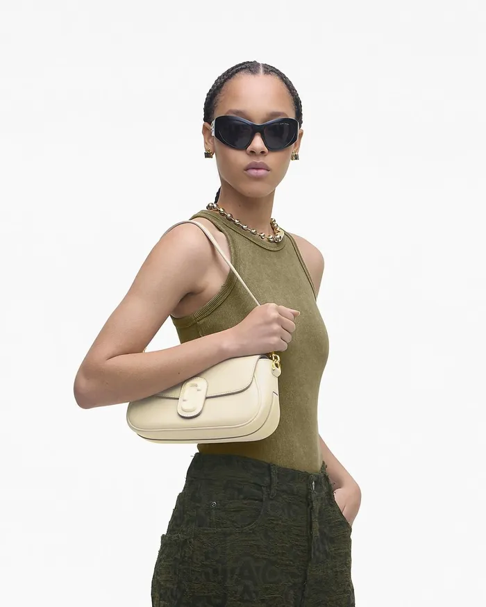 Marc Jacobs Crossbody Bags Women The Large Clover Shoulder Bag Cloud White