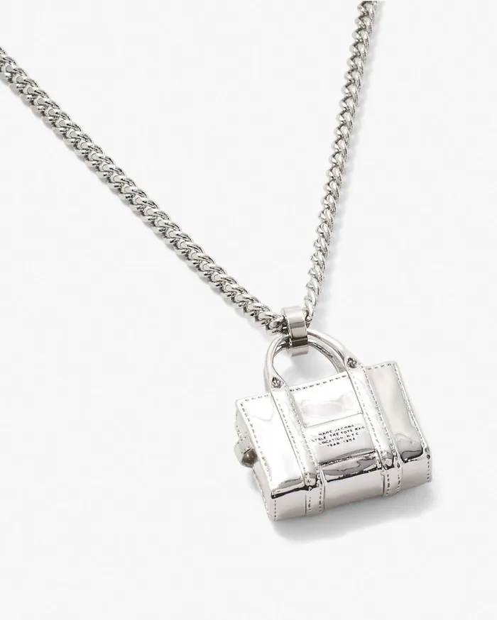 Marc Jacobs Necklaces Women The Tote Bag Necklace Light Antique Silver