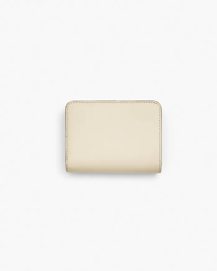 Marc Jacobs Small Wallets Women The Covered J Marc Mini Compact Wallet Cloud White