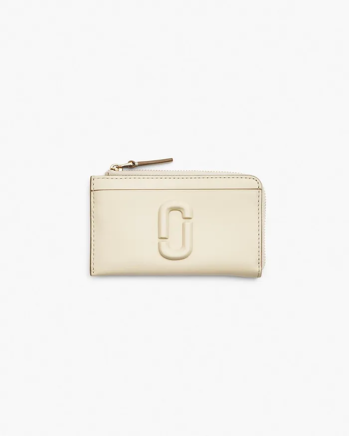Marc Jacobs Small Wallets Women The Covered J Marc Top Zip Multi Wallet Cloud White Marc Jacobs Small Wallets Women The Covered J Marc Top Zip Multi Wallet Cloud White