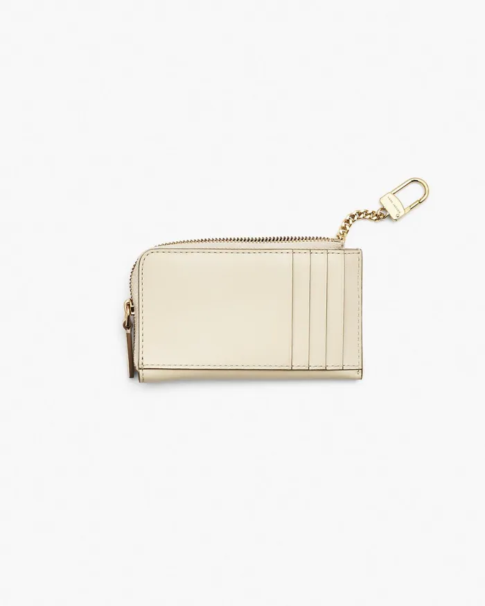 Marc Jacobs Small Wallets Women The Covered J Marc Top Zip Multi Wallet Cloud White