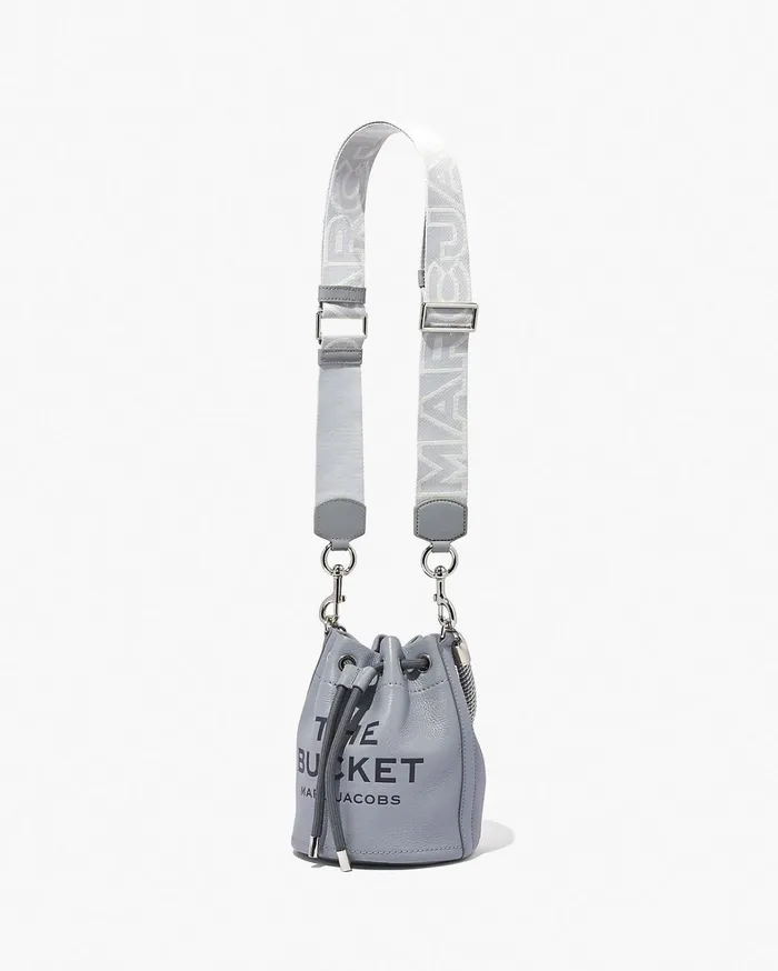 Marc Jacobs Straps Women The Outline Logo Webbing Strap Wolf Grey Multi
