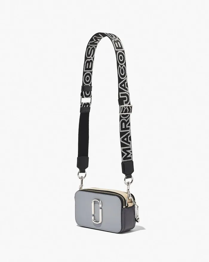 Marc Jacobs Straps Women The Thin Outline Logo Webbing Strap Blacksilver