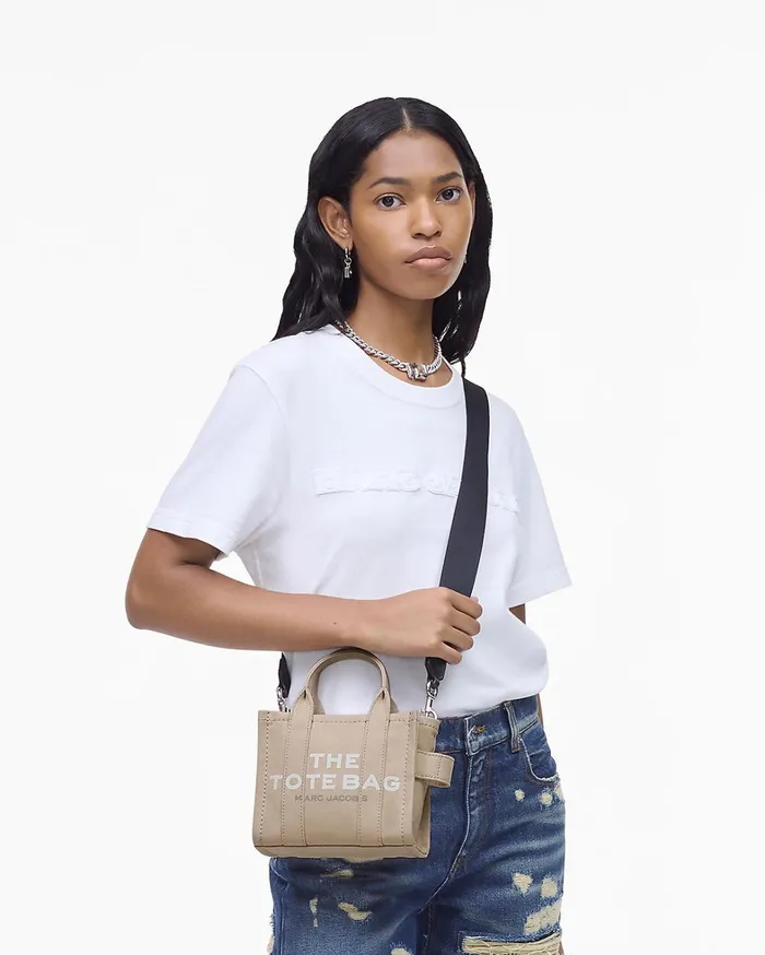 Marc Jacobs The Tote Bag Women The Canvas Crossbody Tote Bag Beige