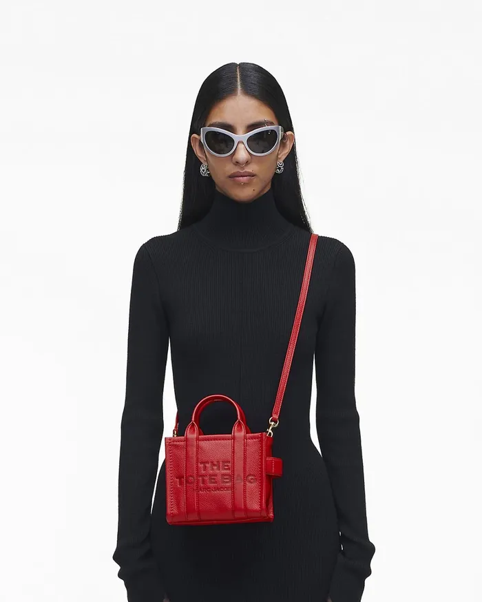 Marc Jacobs The Tote Bag Women The Leather Crossbody Tote Bag True Red