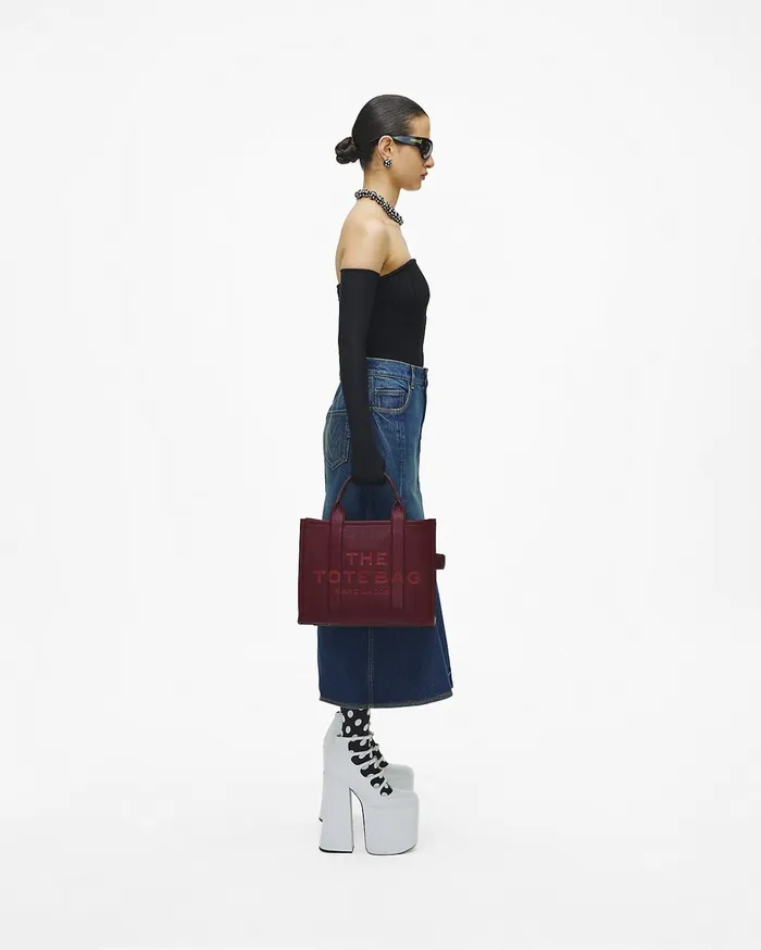 Marc Jacobs The Tote Bag Women The Leather Medium Tote Bag Cherry