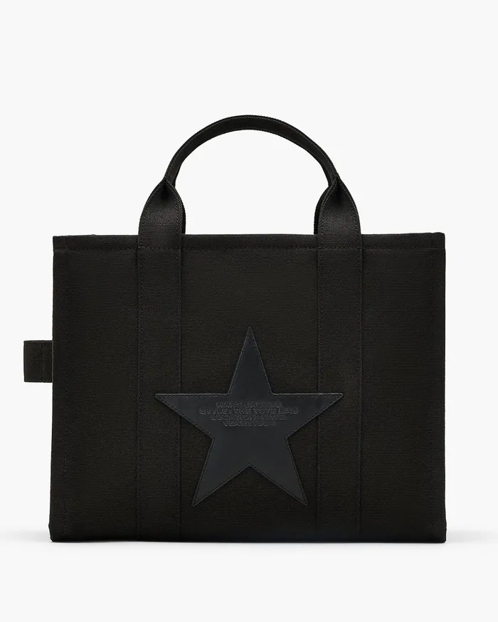 Marc Jacobs The Tote Bag Women The Star Canvas Medium Tote Bag Black