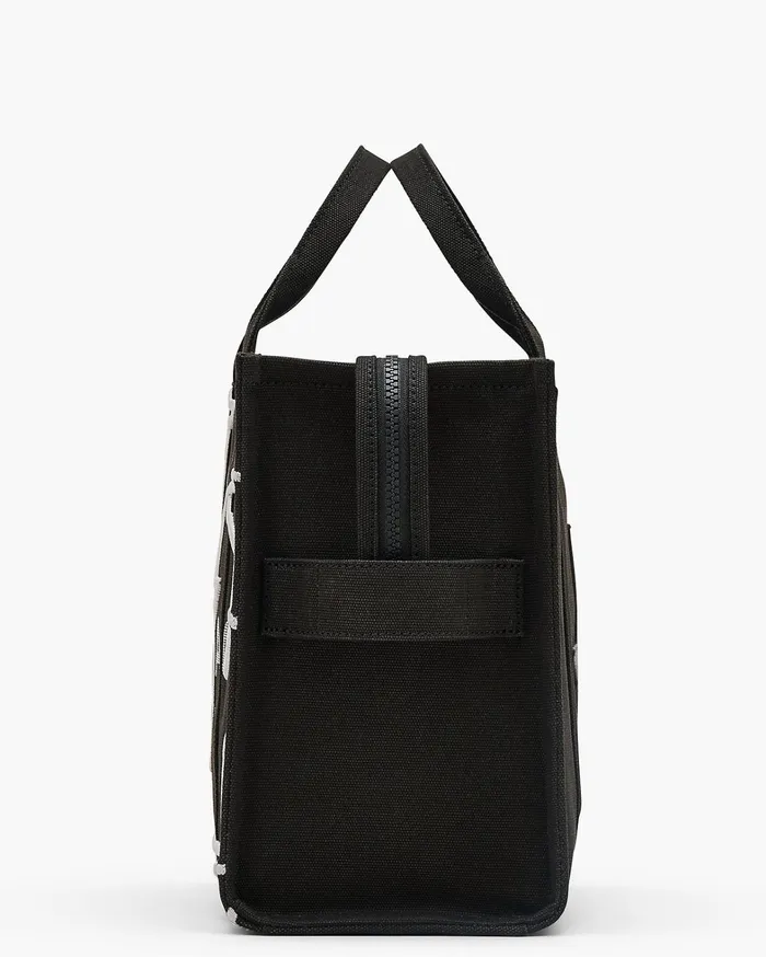 Marc Jacobs The Tote Bag Women The Star Canvas Medium Tote Bag Black