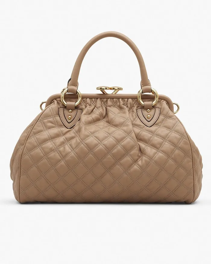Marc Jacobs Top Handle Bags Women ReEdition Quilted Leather Stam Bag Camel
