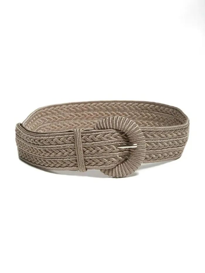Marciano Braided Belt Taupe Women Accessories