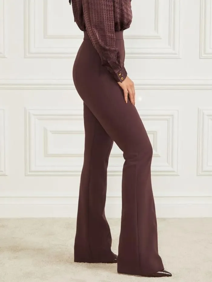 Marciano Chloe Flared Pant Dark Bourbon Women Bottoms Marciano Chloe Flared Pant Dark Bourbon Women Bottoms