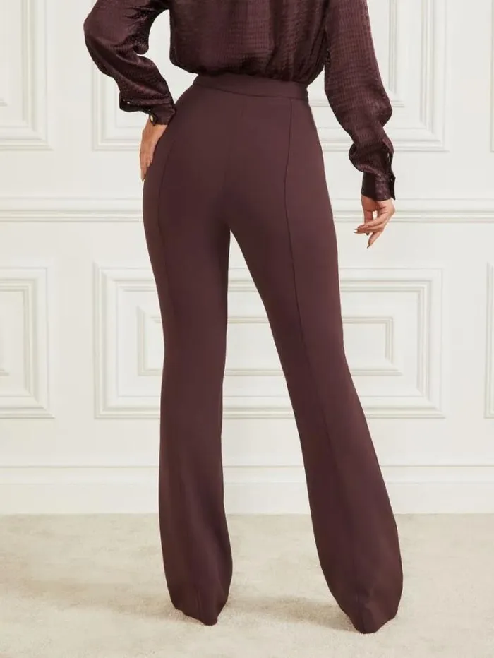 Marciano Chloe Flared Pant Dark Bourbon Women Bottoms Marciano Chloe Flared Pant Dark Bourbon Women Bottoms