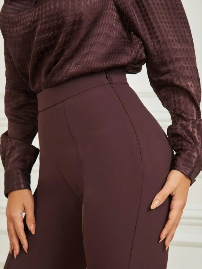 Marciano Chloe Flared Pant Dark Bourbon Women Bottoms Marciano Chloe Flared Pant Dark Bourbon Women Bottoms