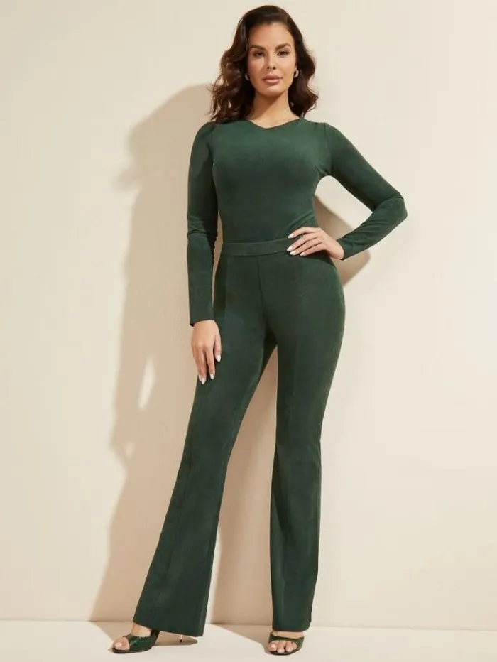 Marciano Leonie Bodysuit Chenille Green Women Tops And Sweaters Marciano Leonie Bodysuit Chenille Green Women Tops And Sweaters