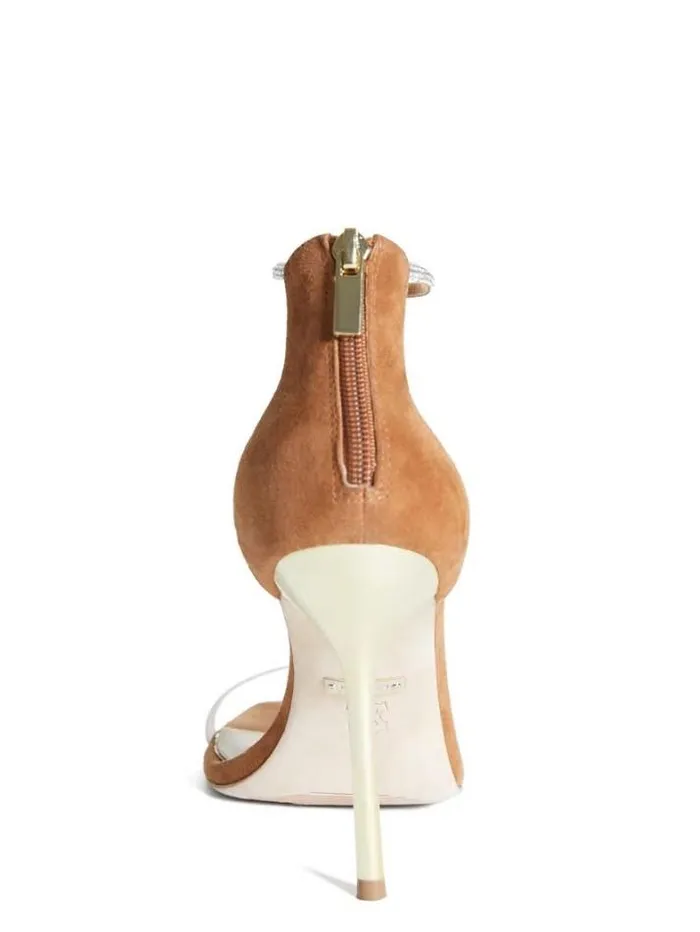 Marciano Olivia Embellished Heeled Sandal Cognac Women Shoes Marciano Olivia Embellished Heeled Sandal Cognac Women Shoes