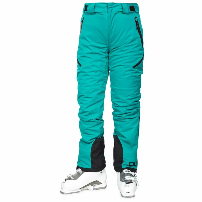 Marisol DLX Waterproof Ski Trousers Ocean Green Women Trespass Salopettes