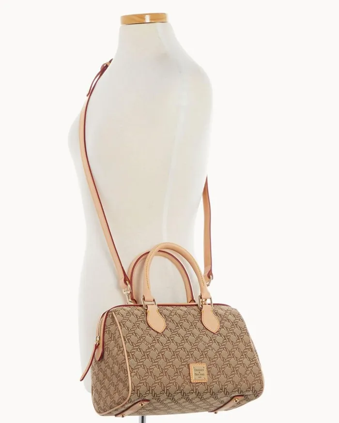 Maritime Barrel Satchel Brown Women Dooney and Bourke Satchels Maritime Barrel Satchel Brown Women Dooney and Bourke Satchels