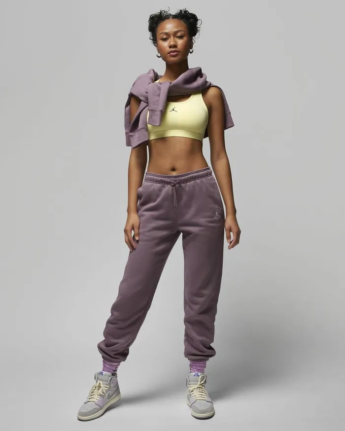 Matching Sets Women Nike Jordan Brooklyn Fleece Sky J Mauve