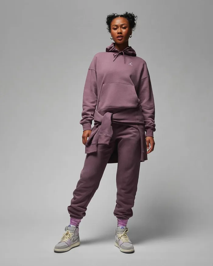 Matching Sets Women Nike Jordan Brooklyn Fleece Sky J Mauve