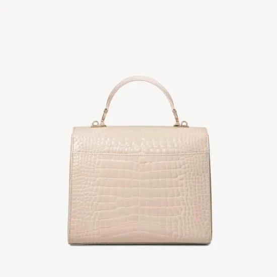 Mayfair Bag Soft Taupe Patent Croc Women Aspinal Of London Shoulder
