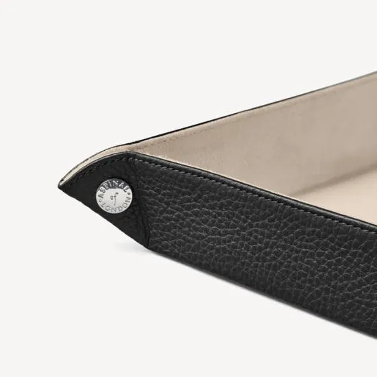 Medium Tidy Tray Black Pebble Women Aspinal Of London Jewellery Boxes